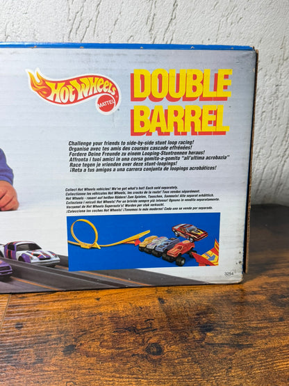 Set acrobazie doppia canna Mattel Hot Wheels 1988 vintage in scatola incompleto