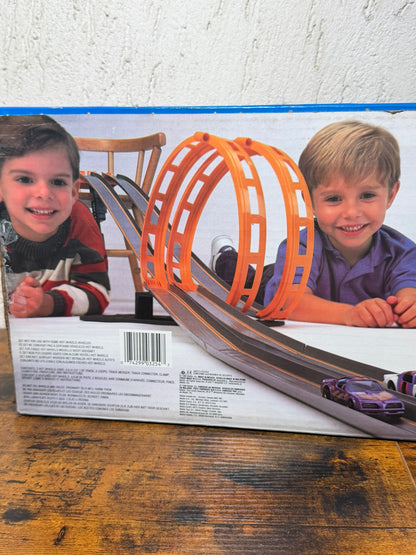 Set acrobazie doppia canna Mattel Hot Wheels 1988 vintage in scatola incompleto