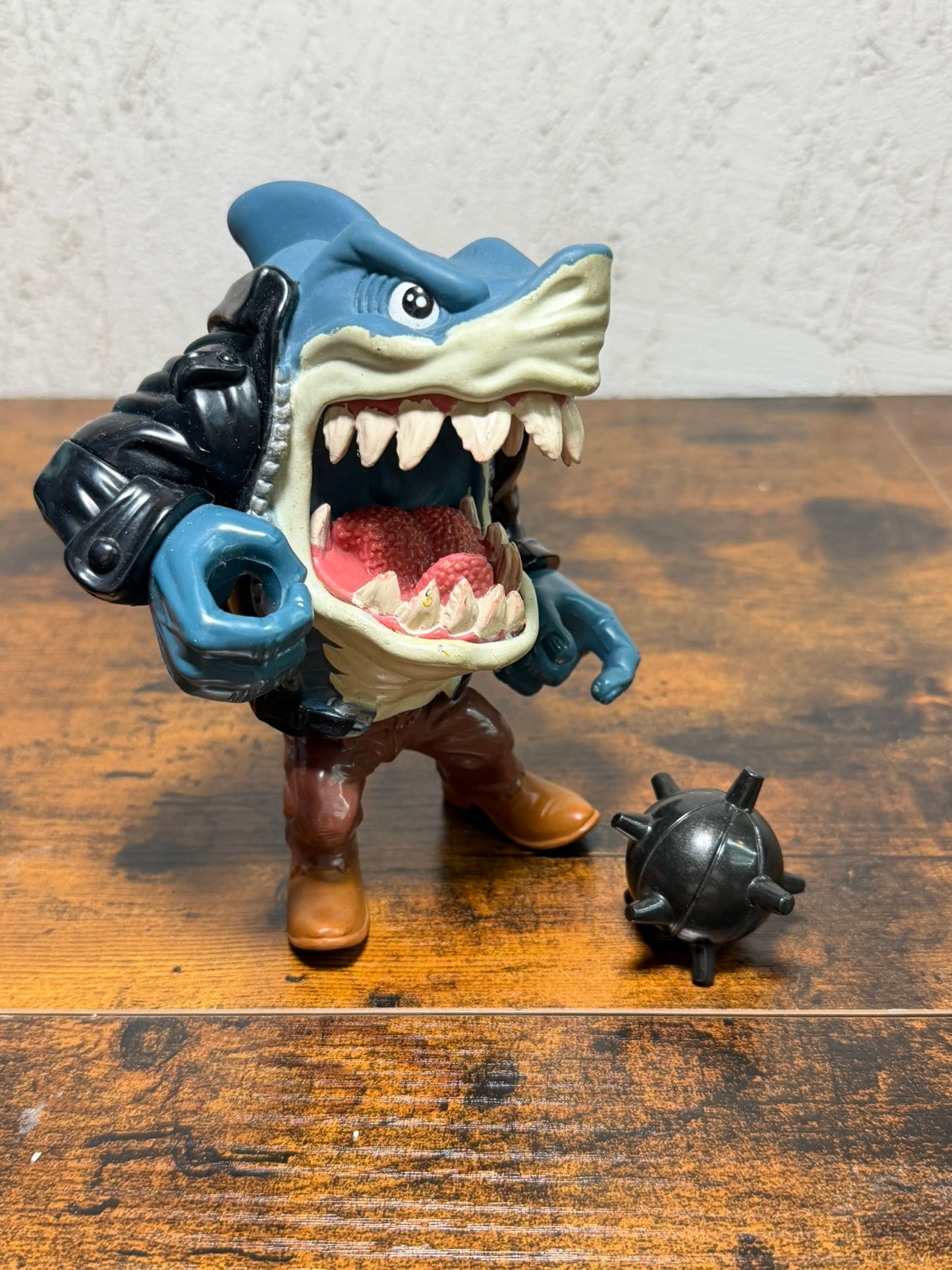 Street Sharks Pool Shark Ripster Mattel 1995 Vintage Giacca Pelle Raro