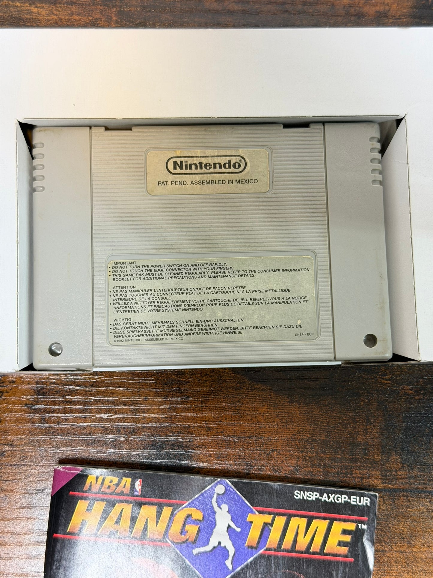 NBA HANG TIME GAMES PAL EU SNES SUPER NINTENDO completo