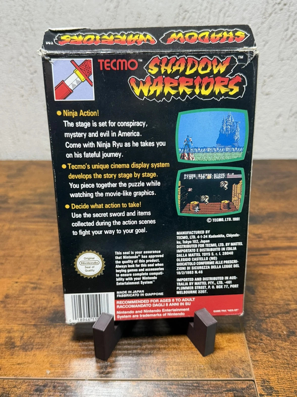 Shadow Warriors Ninja Gaiden Nintendo Nes completo con manuale e scatola