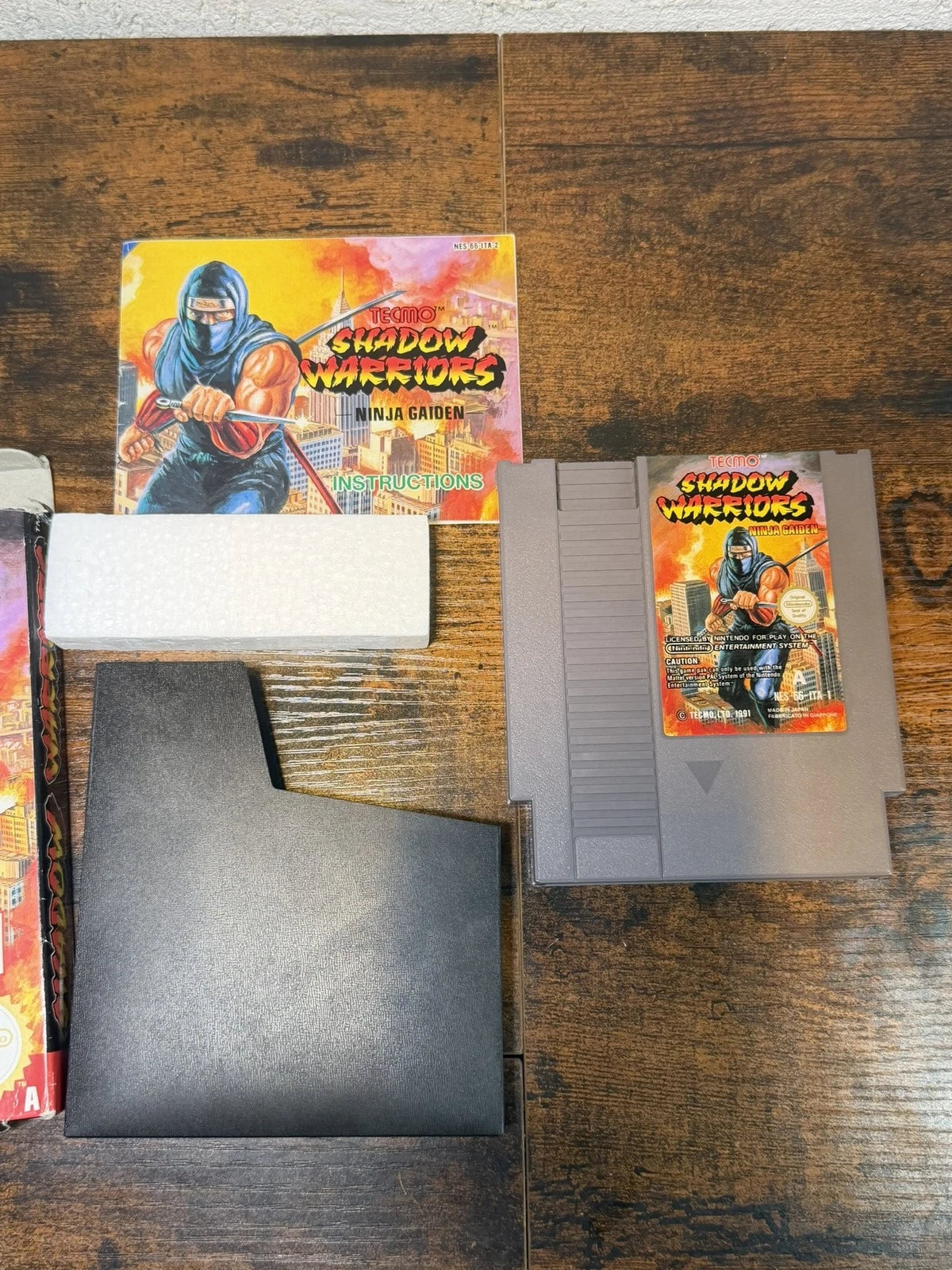 Shadow Warriors Ninja Gaiden Nintendo Nes completo con manuale e scatola