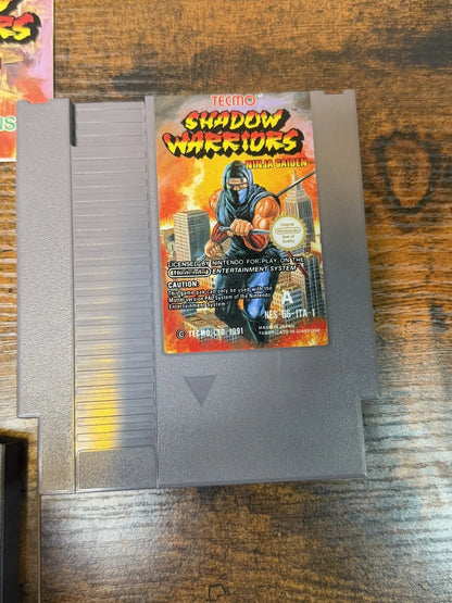 Shadow Warriors Ninja Gaiden Nintendo Nes completo con manuale e scatola